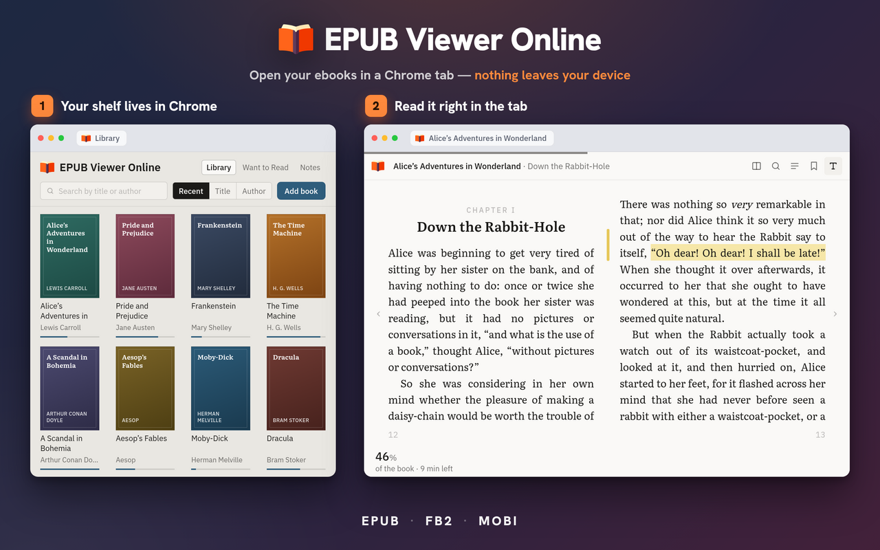 EPUB Viewer Online screenshot